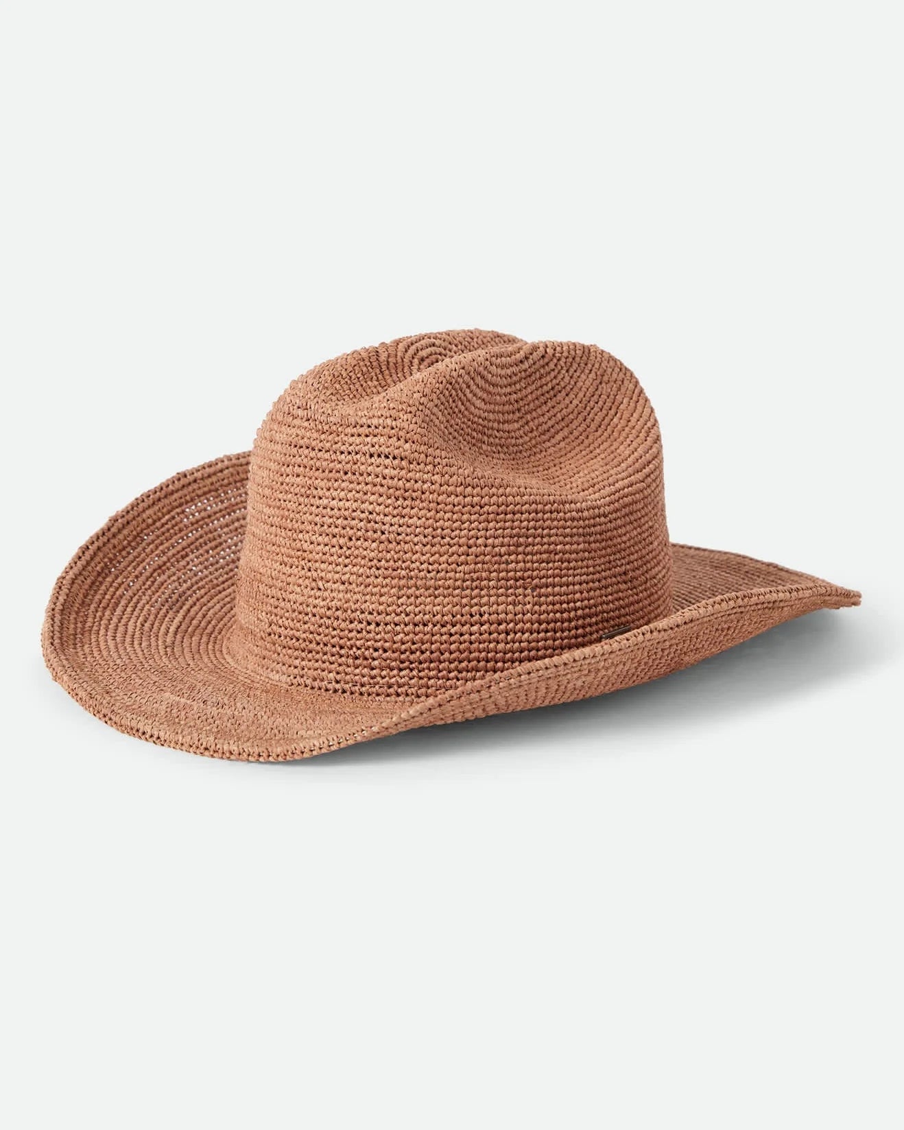 Brixton Odessa Straw Packable Cowboy Hat Italian Clay