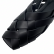 Mollini Brassy Fisherman Sandal Black Leather