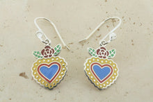 Load image into Gallery viewer, Makers &amp; Providers Flying Heart Drop Earring Sterling Silver Yellow
