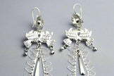 Makers & Providers Flower & Birds Long Drop Earrings