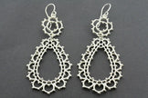 Makers & Providers Ornate Chandelier Earrings Sterling Silver