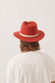 Brixton Messer Fedora Red Earth/Wax Paper