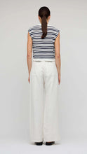 Load image into Gallery viewer, Staple The Label Palmer Stripe Knit Tank Navy/ White Stripe
