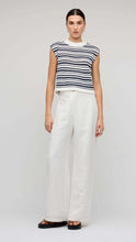Load image into Gallery viewer, Staple The Label Palmer Stripe Knit Tank Navy/ White Stripe
