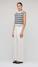 Load image into Gallery viewer, Staple The Label Palmer Stripe Knit Tank Navy/ White Stripe
