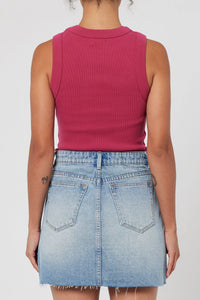 Neuw Denim Jonesy Singlet Raspberry