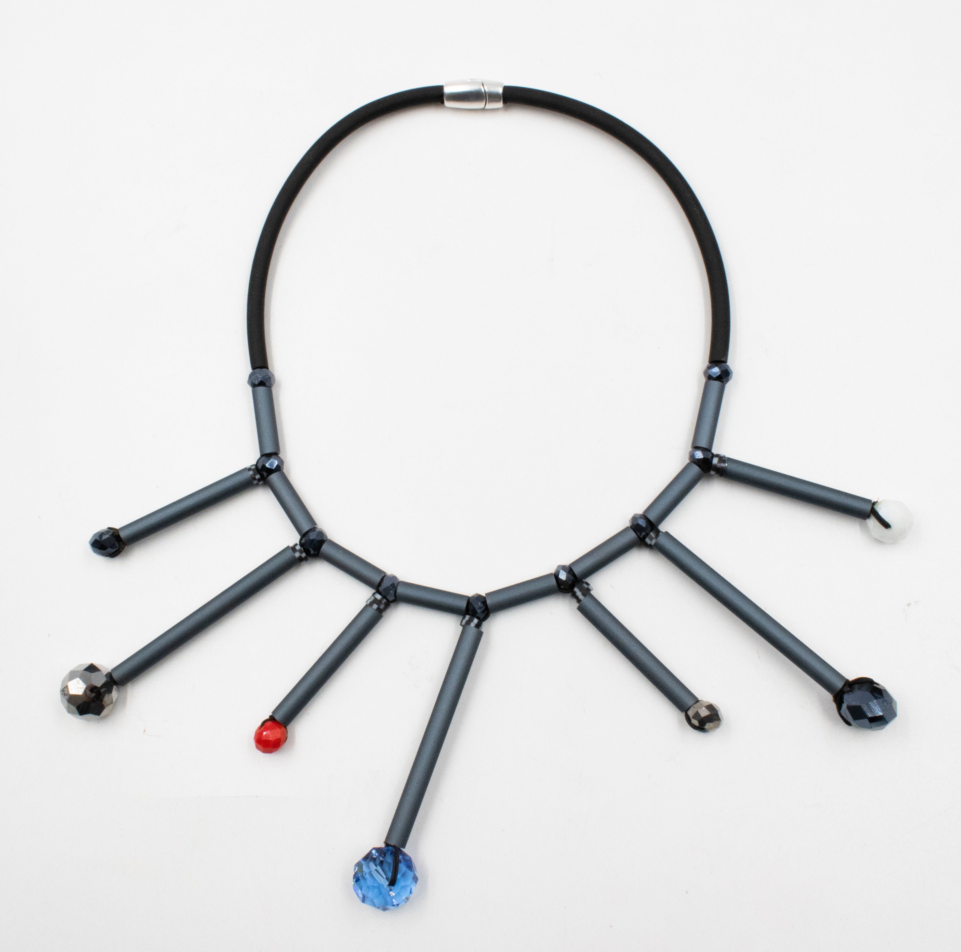 Christina Brampti Bead Eyelash Necklace Multi