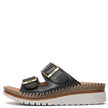 Sala Oasis Slides Black Leather