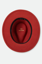 Load image into Gallery viewer, Brixton Messer Fedora Red Earth/Wax Paper
