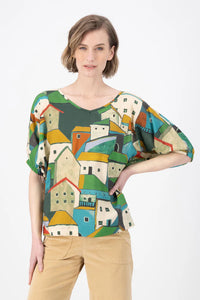 Olga De Polga Pueblito Camisa Green