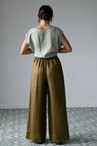 Lazybones Ollie Pant Fir Green Linen