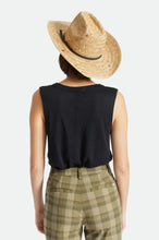 Load image into Gallery viewer, Brixton Houston Straw Cowboy Hat Natural
