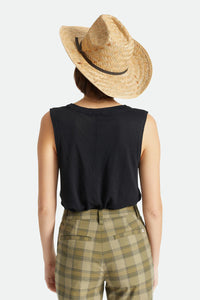 Brixton Houston Straw Cowboy Hat Natural