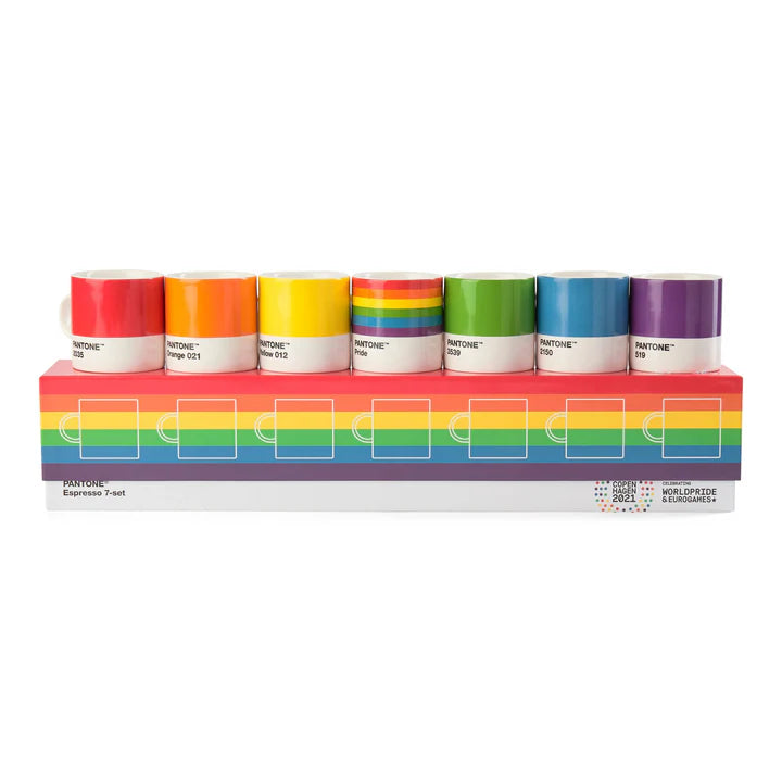 Pantone Espresso Cup 7 Piece Gift Box Pride