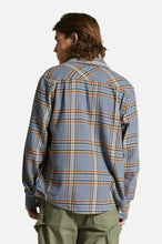 Load image into Gallery viewer, Brixton Bowery L/S Flannel Stonewash Blue/Sand
