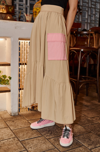 Barry Made Powlett Skirt Camel/Pink