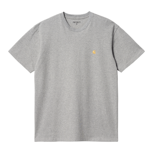 Carhartt WIP S/S Chase T-Shirt Grey Heather/Gold