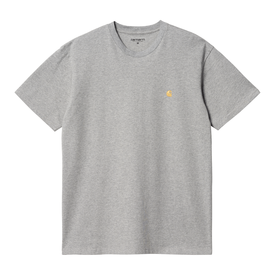 Carhartt WIP S/S Chase T-Shirt Grey Heather/Gold