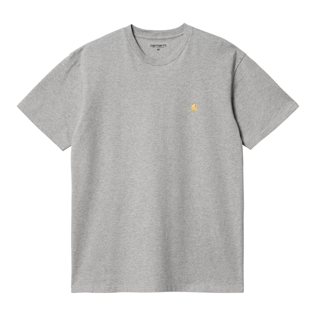 Carhartt WIP S/S Chase T-Shirt Grey Heather/Gold