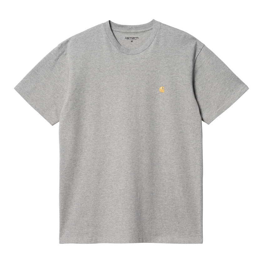 Carhartt WIP S/S Chase T-Shirt Grey Heather/Gold