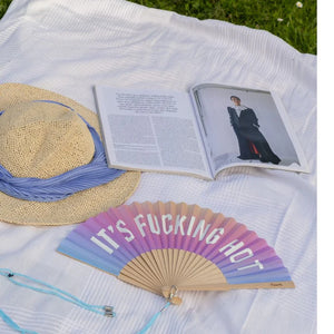 Fisura 'F***ing Hot' Hand Fan With Gift Box Glow In The Dark Gradient