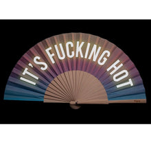 Load image into Gallery viewer, Fisura &#39;F***ing Hot&#39; Hand Fan With Gift Box Glow In The Dark Gradient
