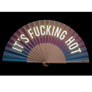 Fisura 'F***ing Hot' Hand Fan With Gift Box Glow In The Dark Gradient