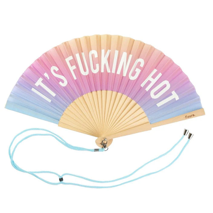 Fisura 'F***ing Hot' Hand Fan With Gift Box Glow In The Dark Gradient