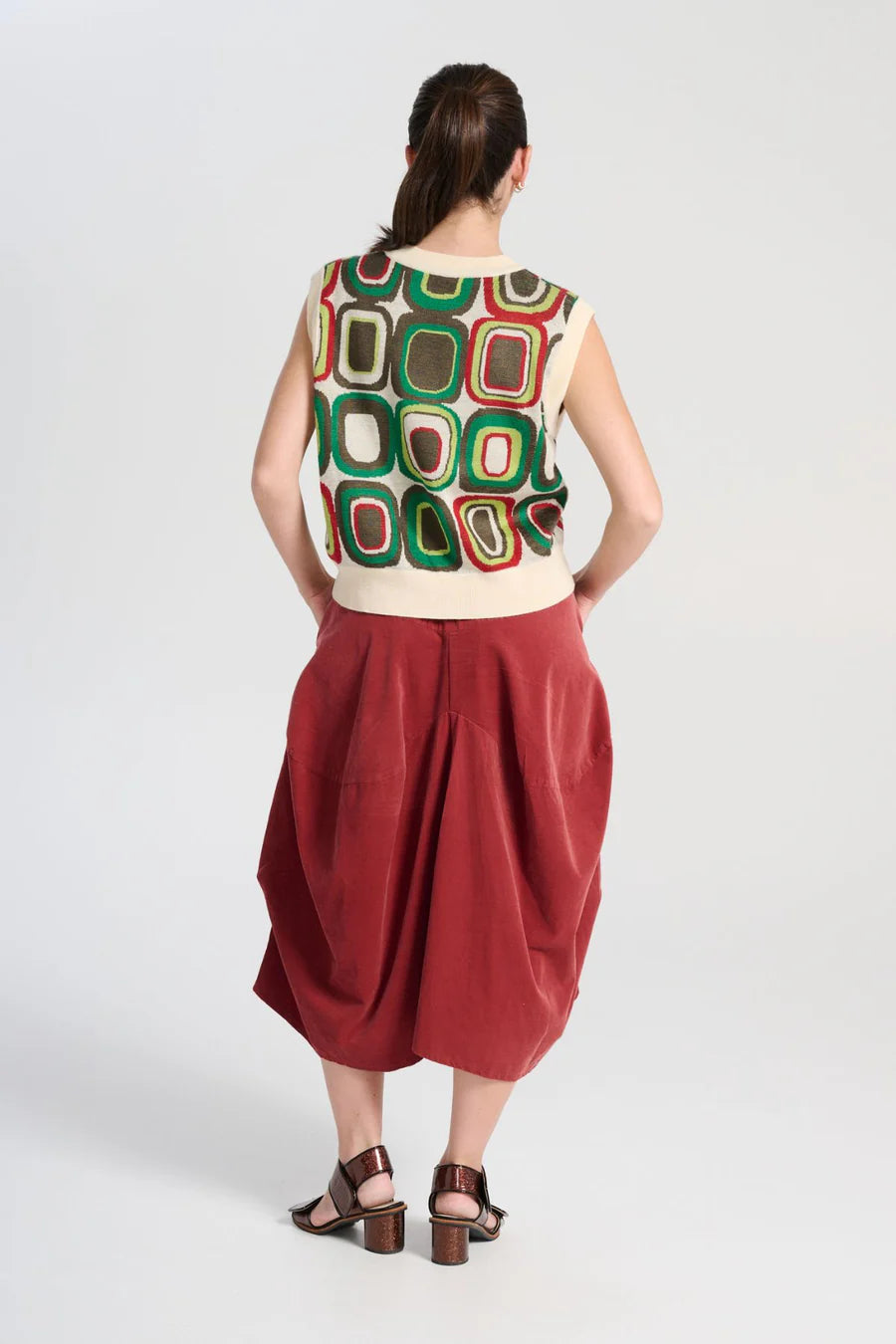 Olga de Polga Milwaukee Marlowe Skirt Blush Fine Cord