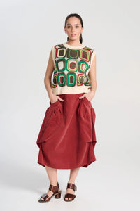 Olga de Polga Milwaukee Marlowe Skirt Blush Fine Cord