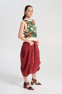 Olga de Polga Milwaukee Marlowe Skirt Blush Fine Cord
