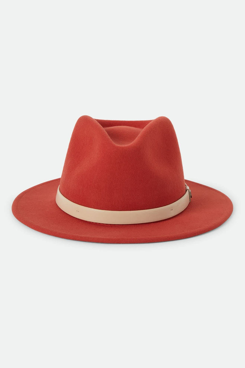 Brixton Messer Fedora Red Earth/Wax Paper