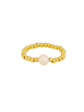 Load image into Gallery viewer, Tiger Tree RKJ2477G Gold Ball &amp; Pearl Ring
