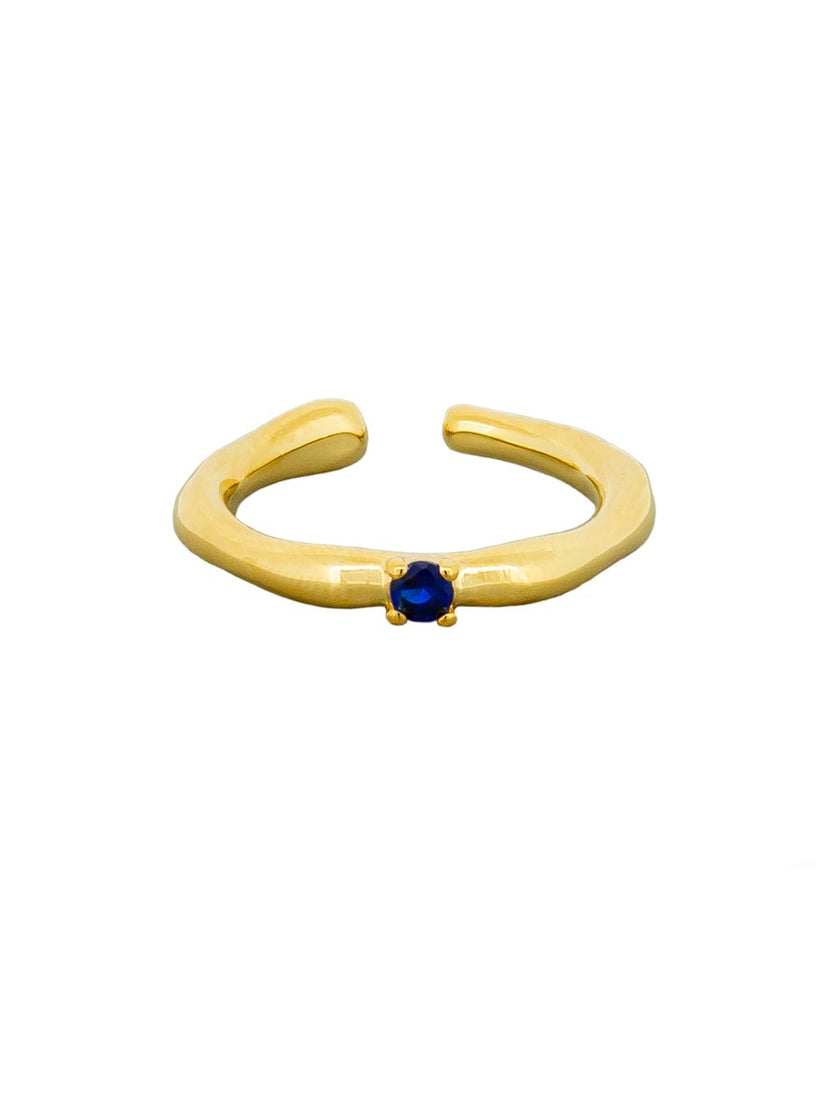 Tiger Tree RKJ2519S Gold Sapphire Scarlett Ring