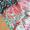 Palme SC14-1807 Cotton Aqua Splash Pompom Scarf Sea Green