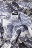 Brixton Charter Print SS Shirt Navy/White Collage