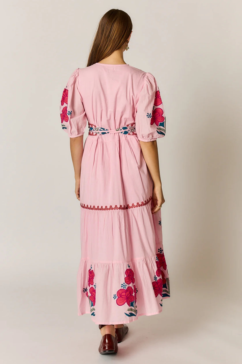Rubyyaya Alcaraz Maxi Dress Pink