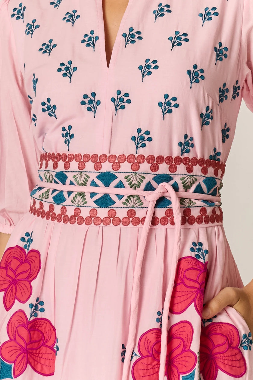 Rubyyaya Alcaraz Maxi Dress Pink