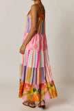 Rubyyaya Breeze Patch Maxi Dress Melon