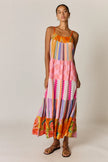 Rubyyaya Breeze Patch Maxi Dress Melon