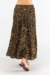 Rubyyaya Chanson Skirt Gold