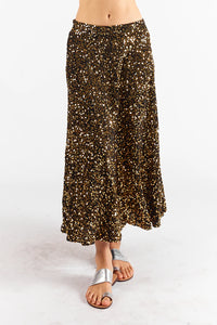 Rubyyaya Chanson Skirt Gold