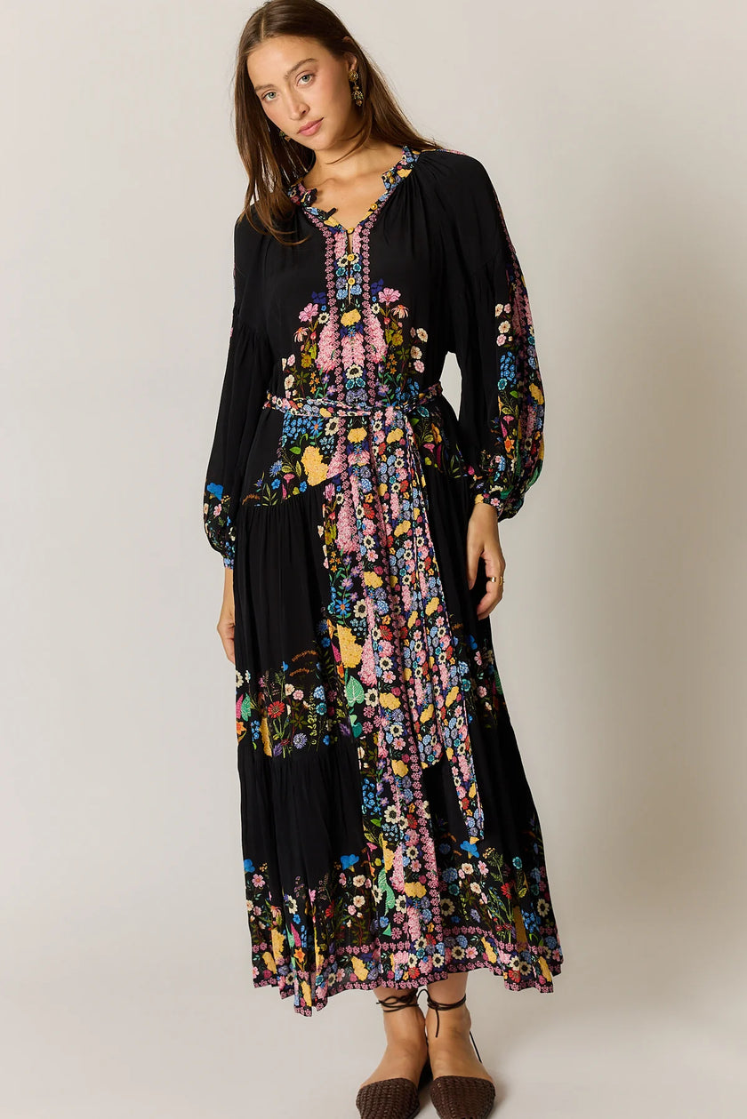 Rubyyaya Delica Maxi Dress Black