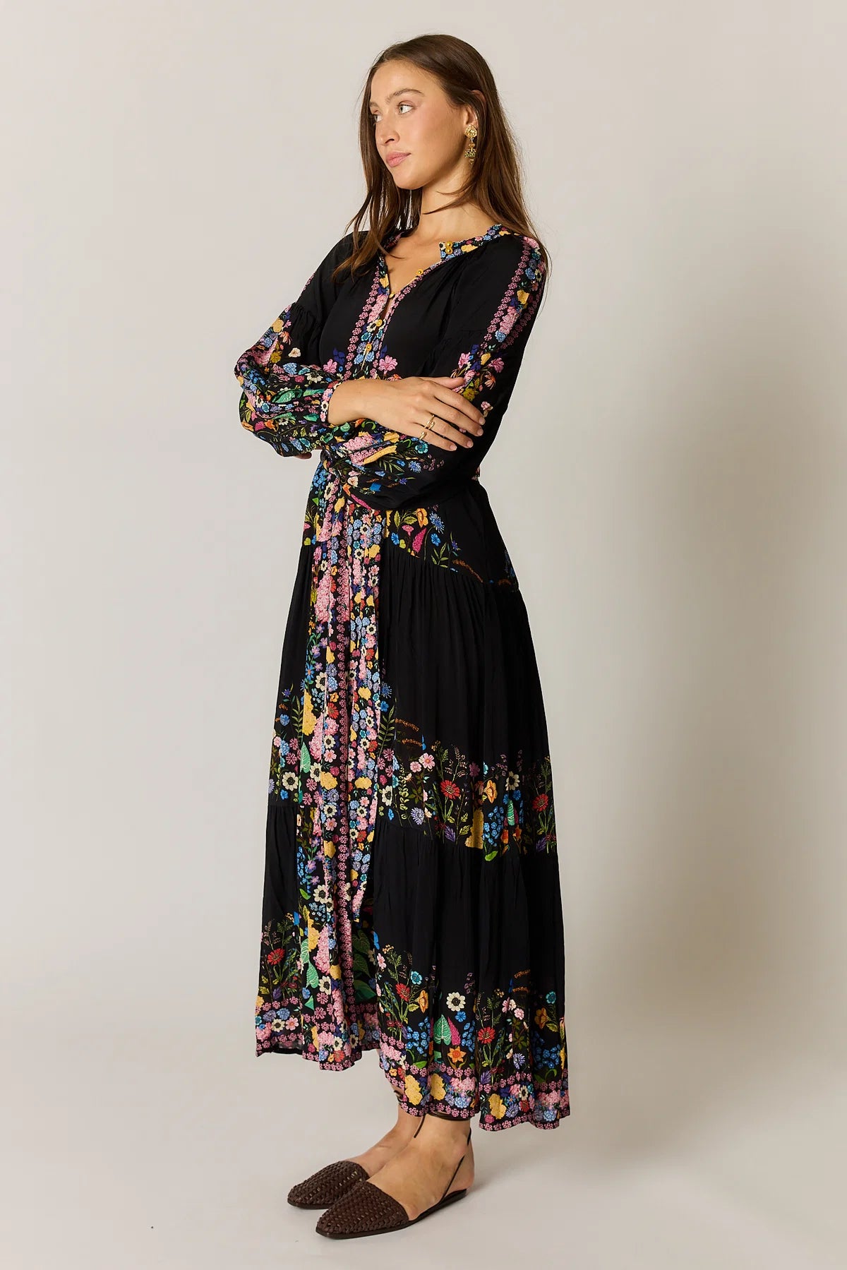 Rubyyaya Delica Maxi Dress Black