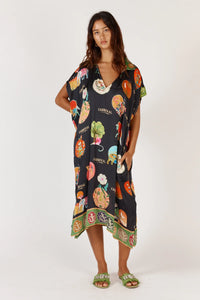 Rubyyaya Down Under Kaftan Black