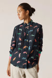 Rubyyaya Funky Cats Shirt Print