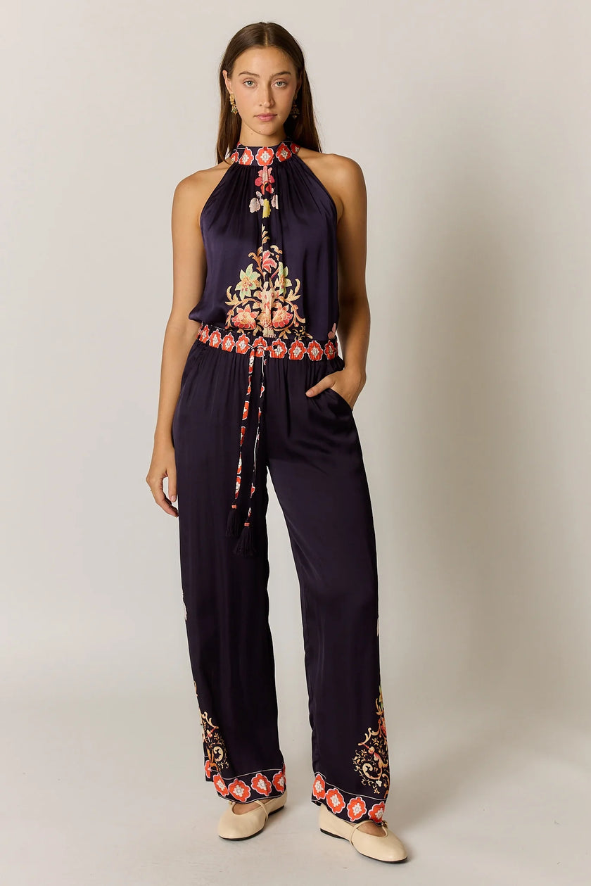 Rubyyaya Gazte Pant Burgundy