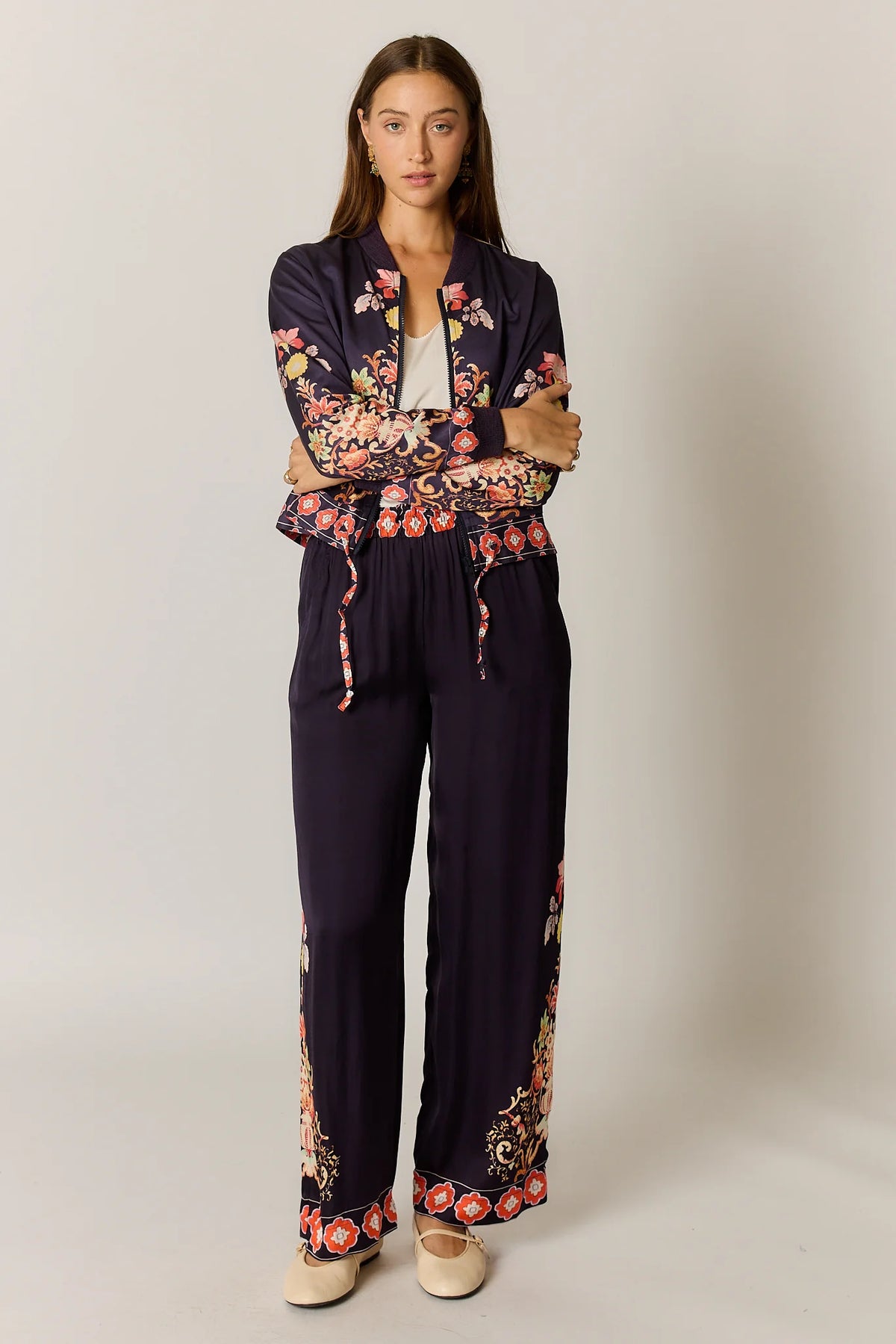Rubyyaya Gazte Pant Burgundy
