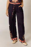 Rubyyaya Gazte Pant Burgundy