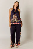 Rubyyaya Gazte Top Burgundy